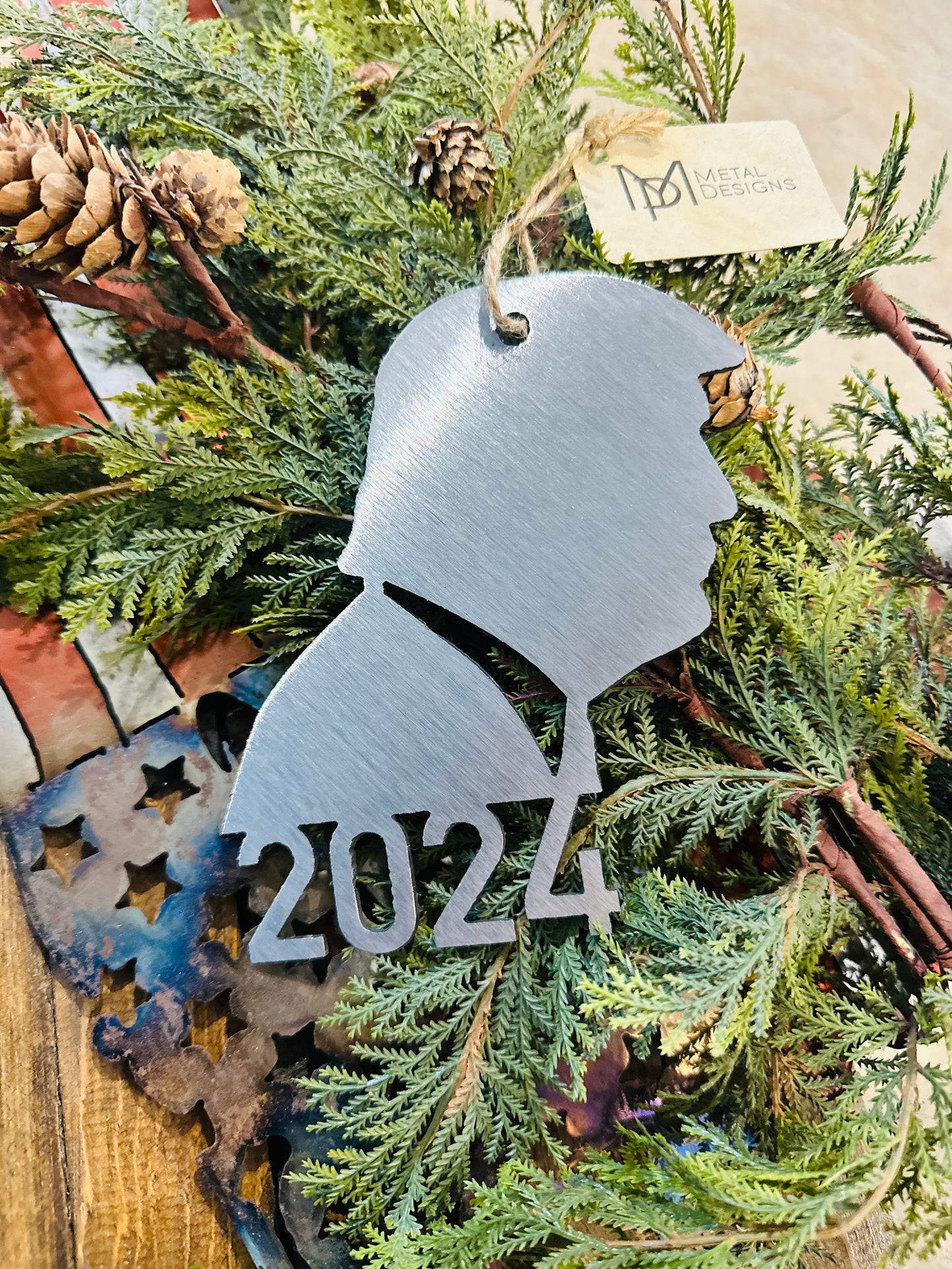 Trump 2024 Metal Ornament