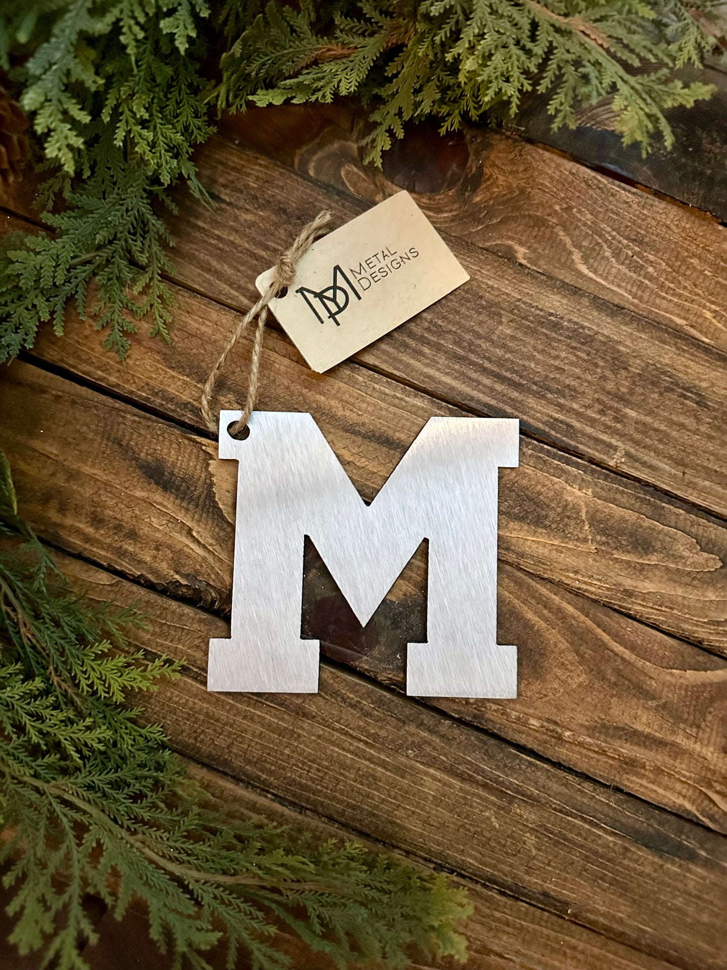 Marlow M Metal Ornament