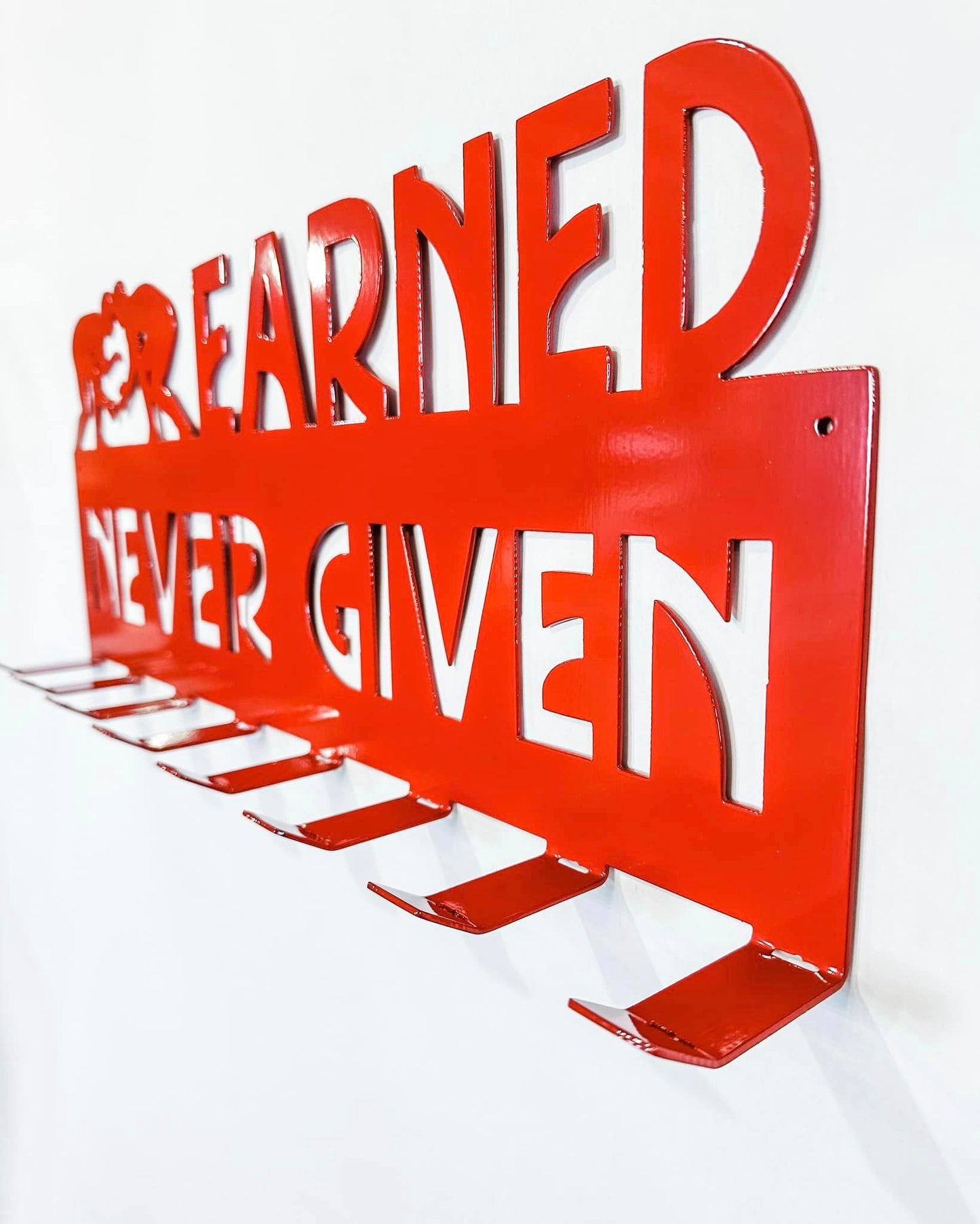 Wrestling Earned Never Given Gear/Medal Hangers