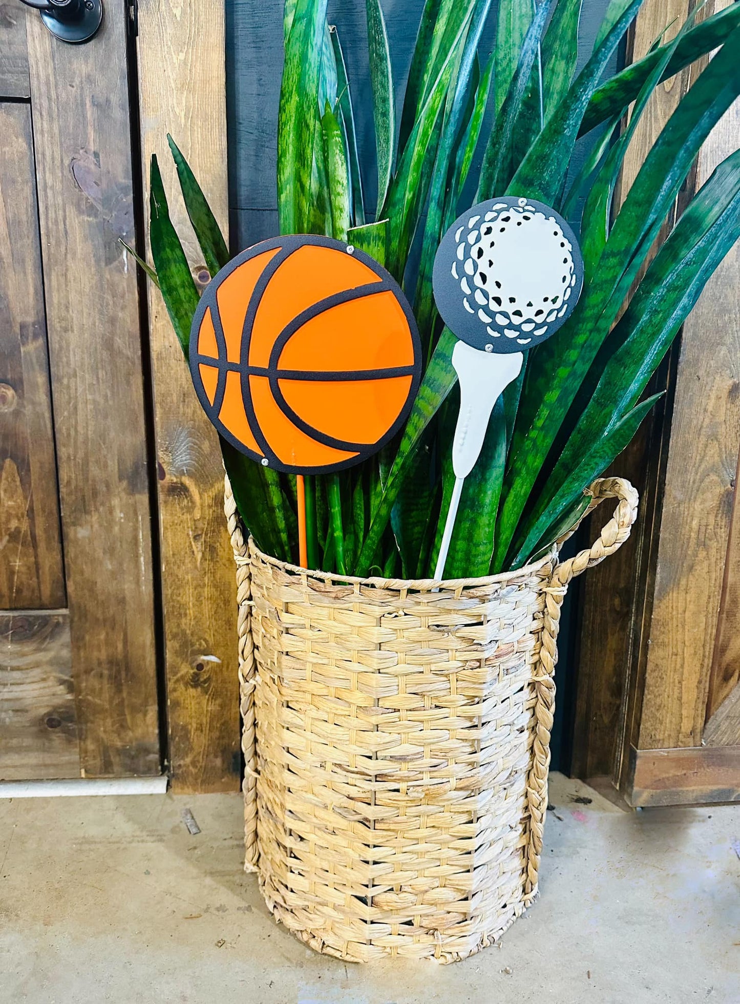 Mini Basketball Plant Spike
