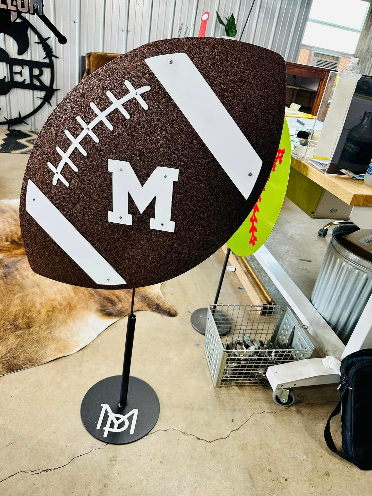 Custom Football Yard Stakes