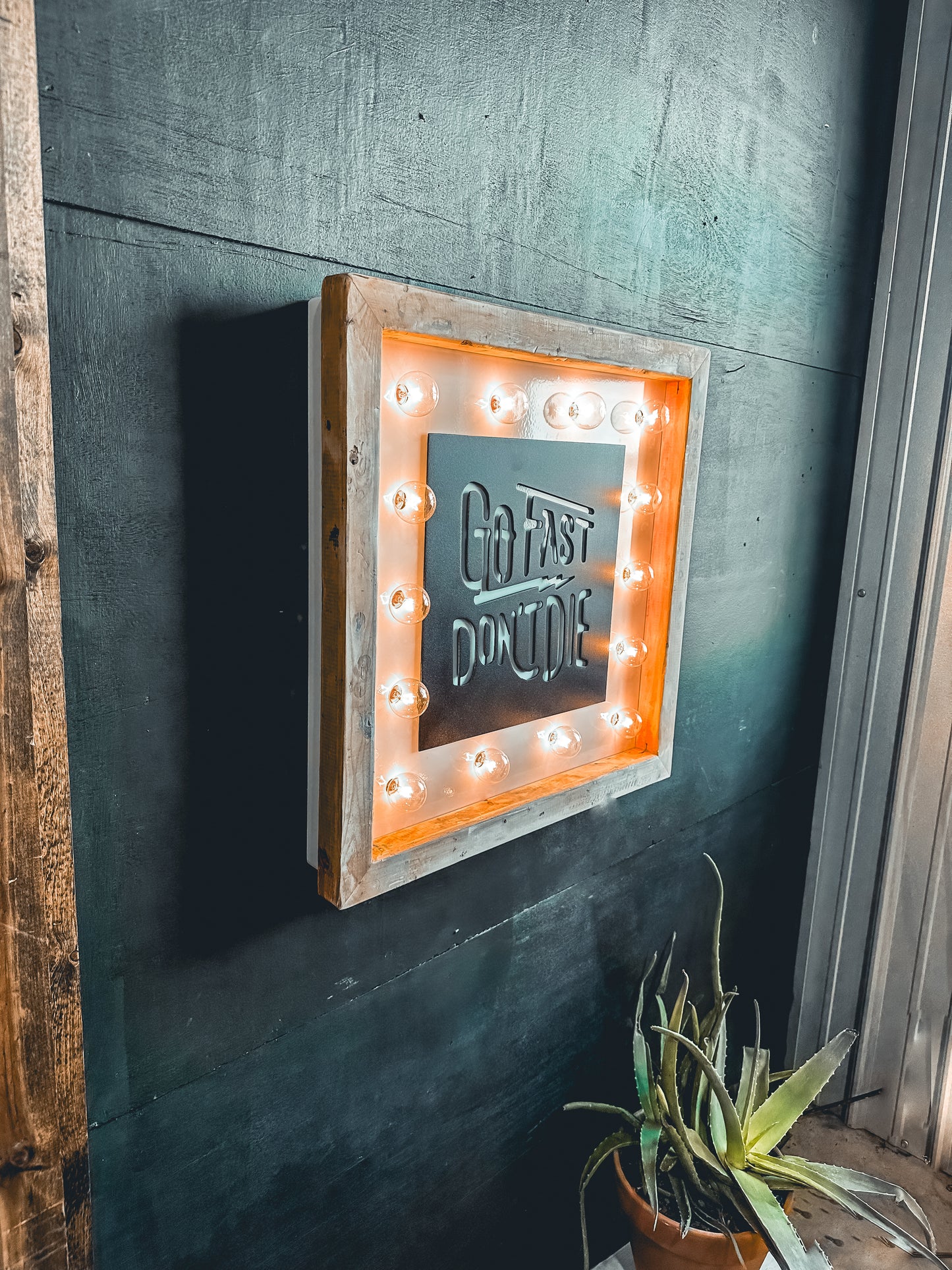 The Go Fast Marquee Sign