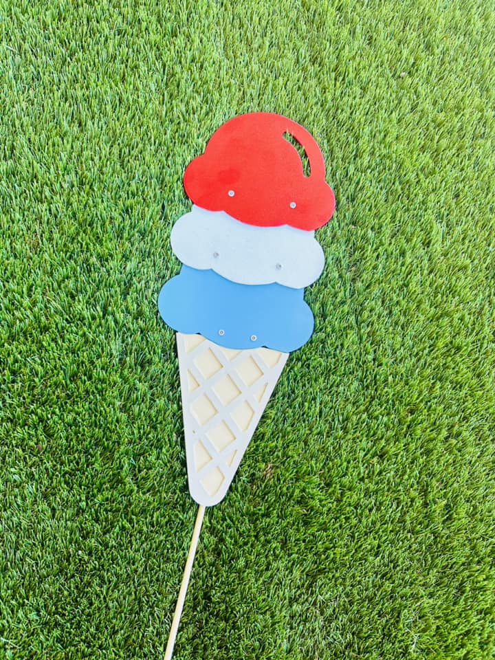Patriotic Ice Cream Cone