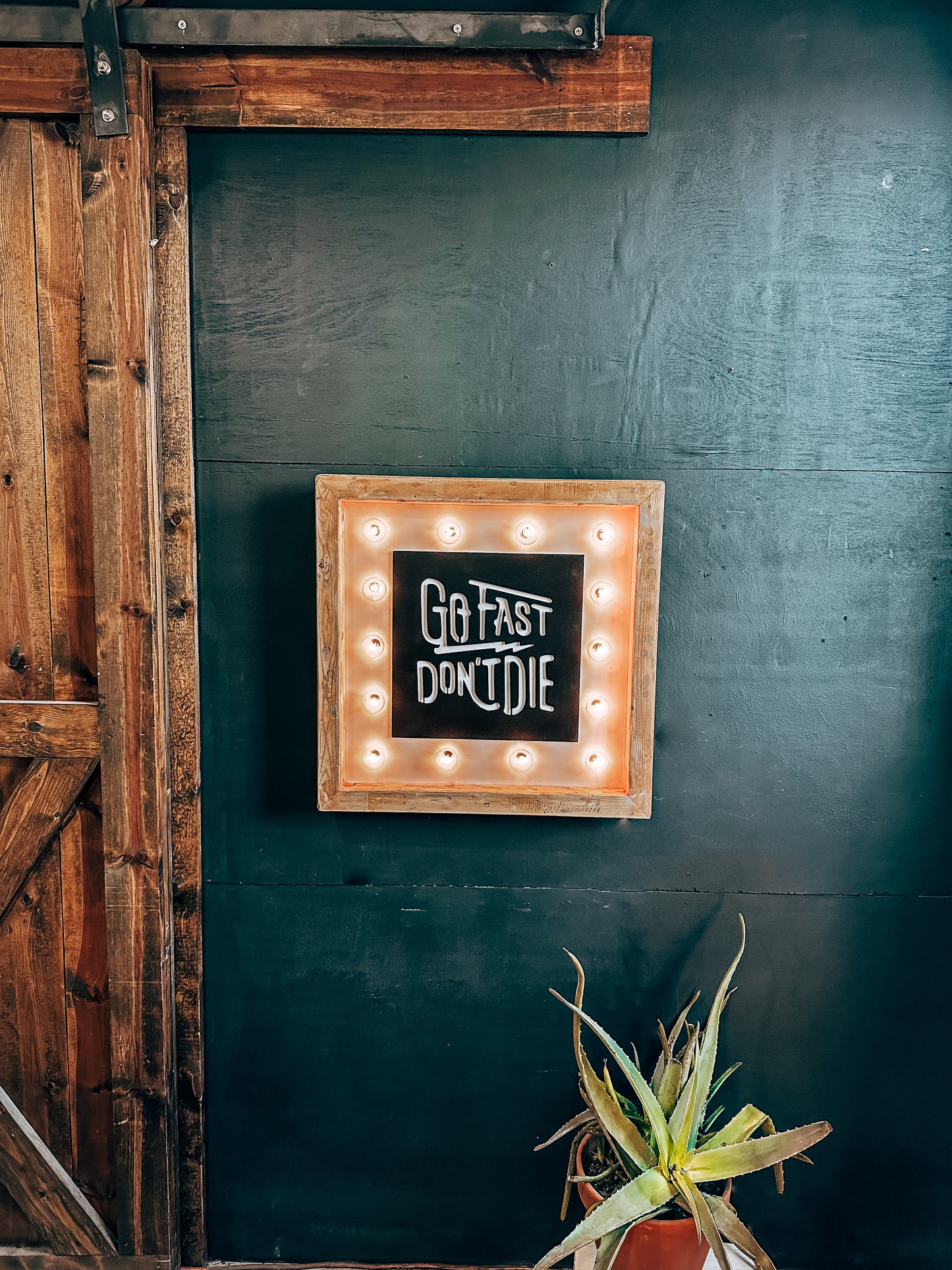 The Go Fast Marquee Sign