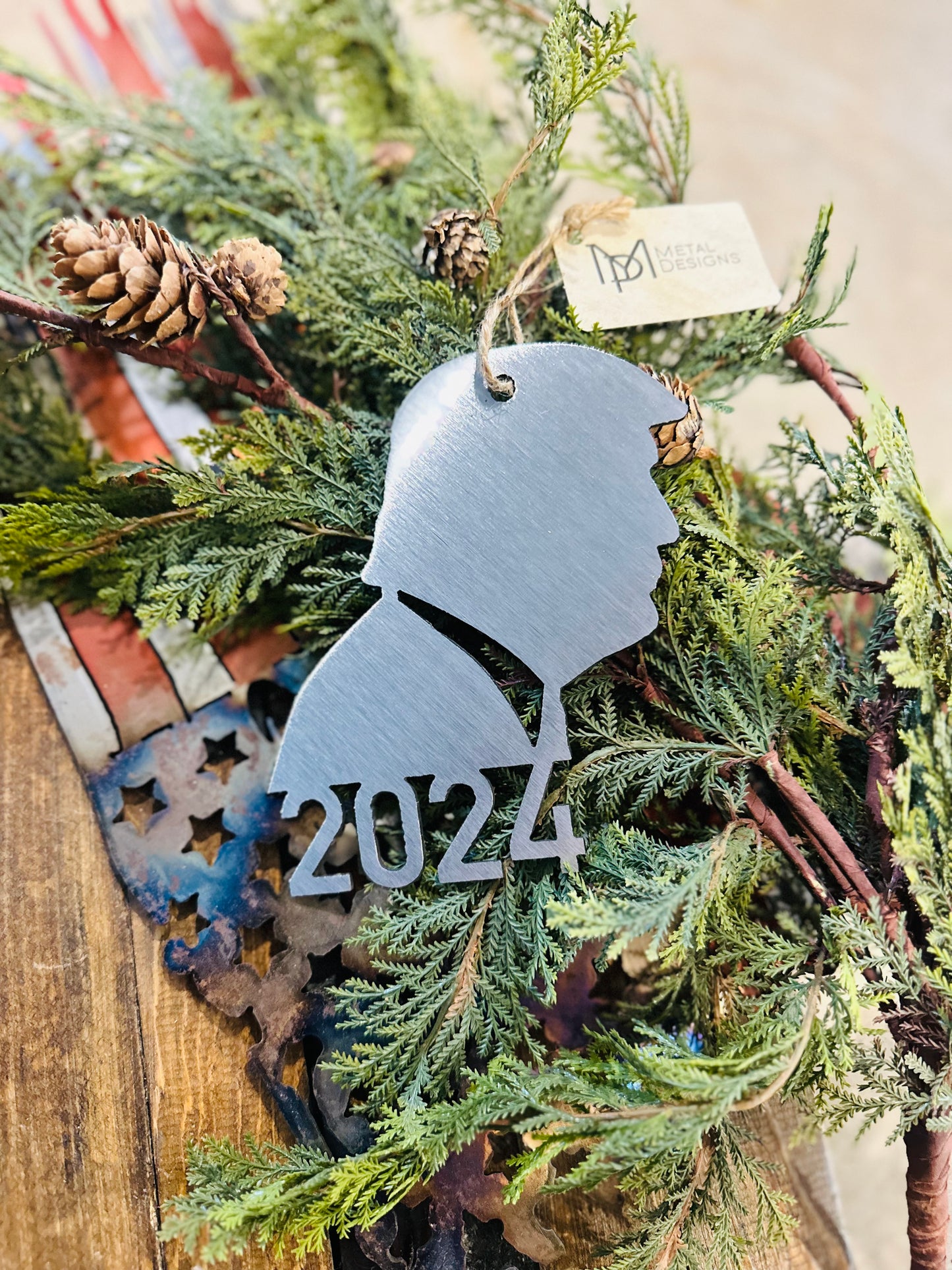 Trump 2024 Metal Ornament