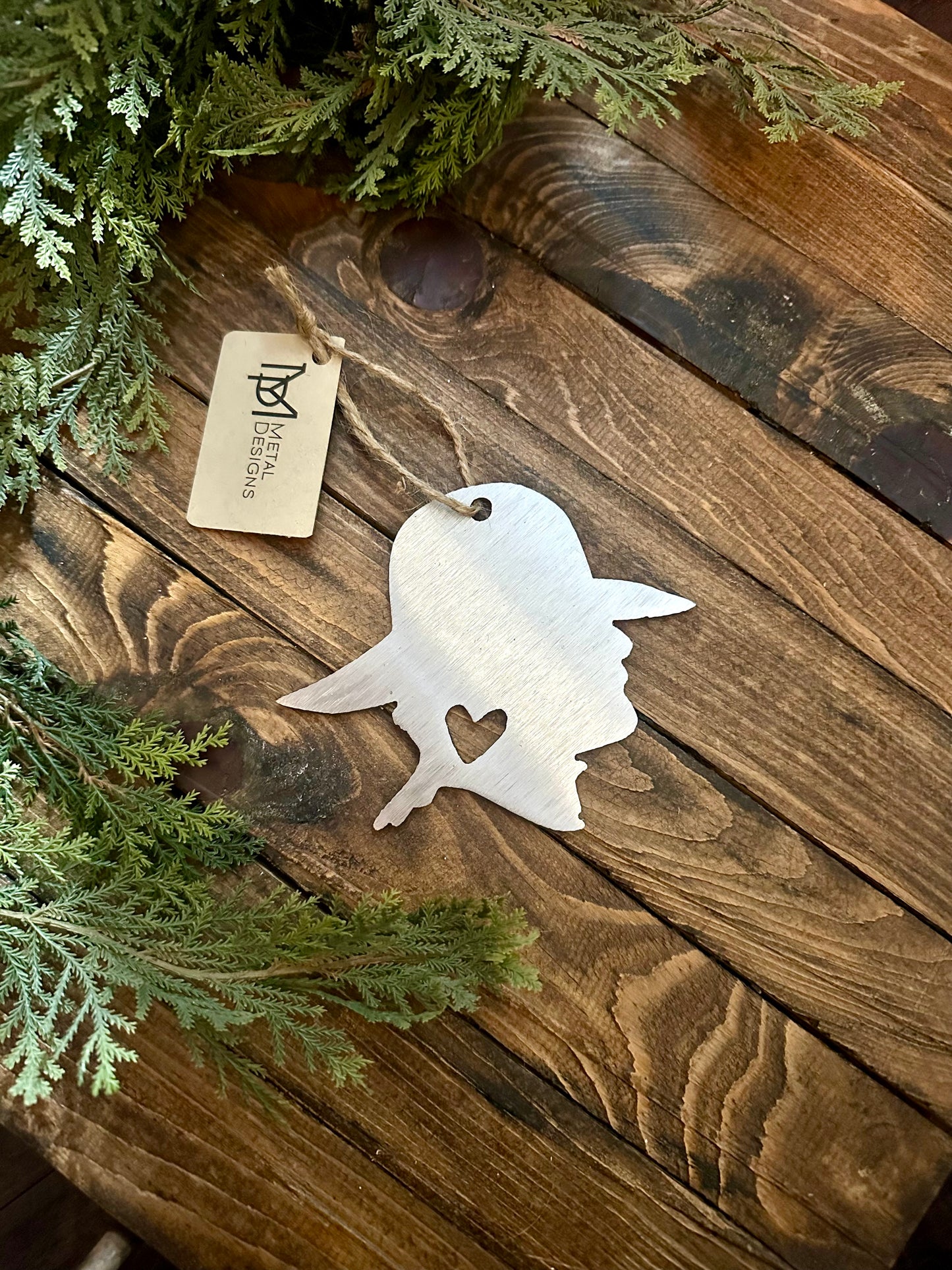 The Outlaw Metal Christmas Ornament
