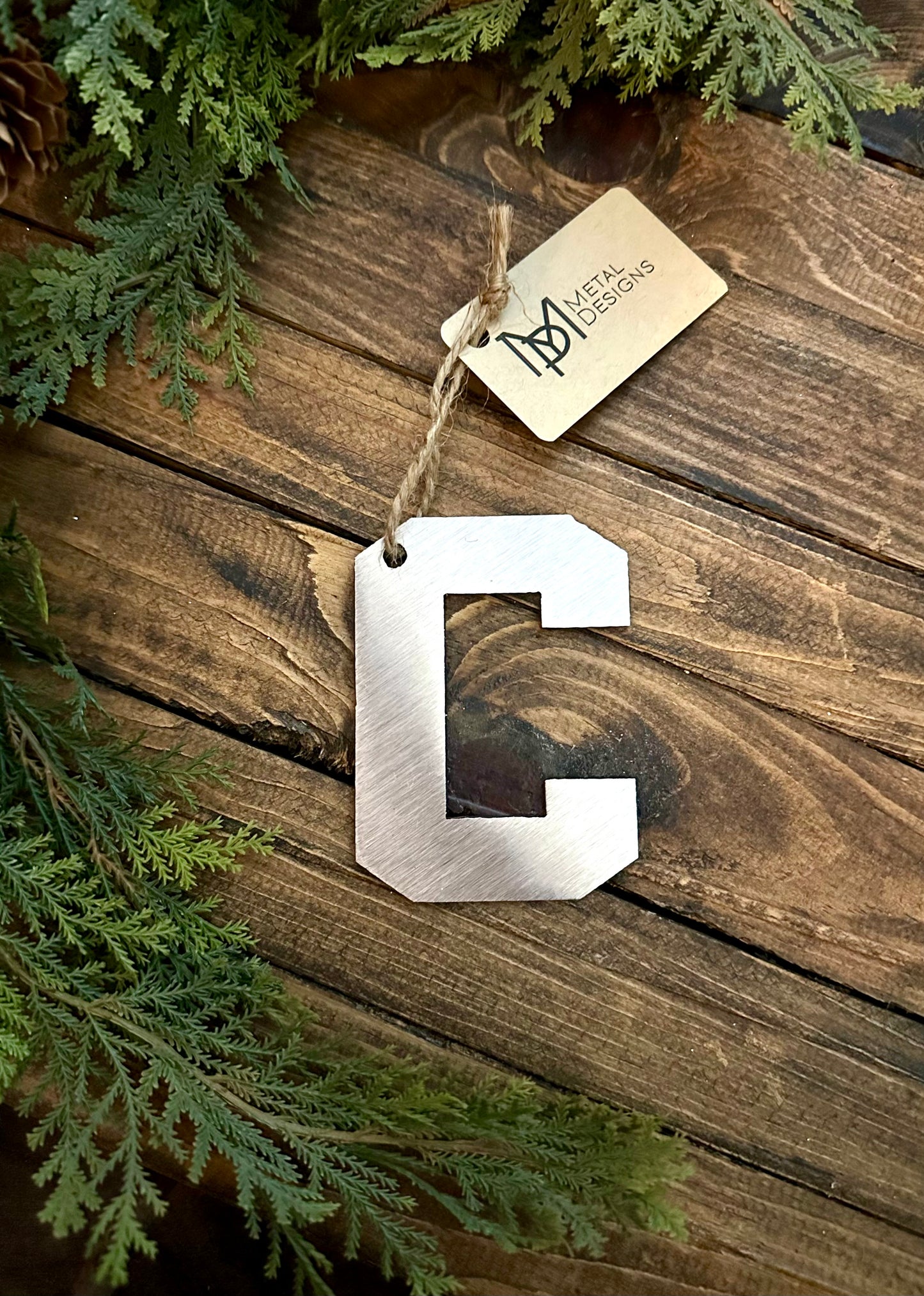 Comanche C Metal Ornament
