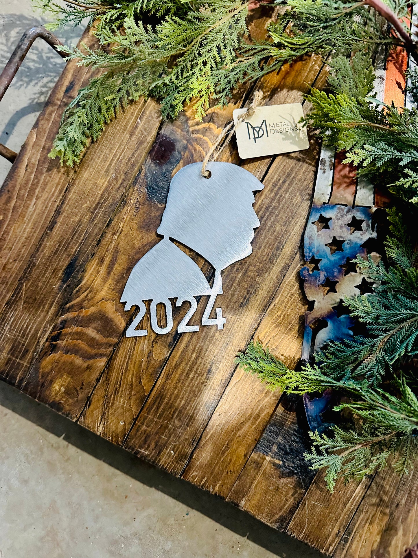 Trump 2024 Metal Ornament