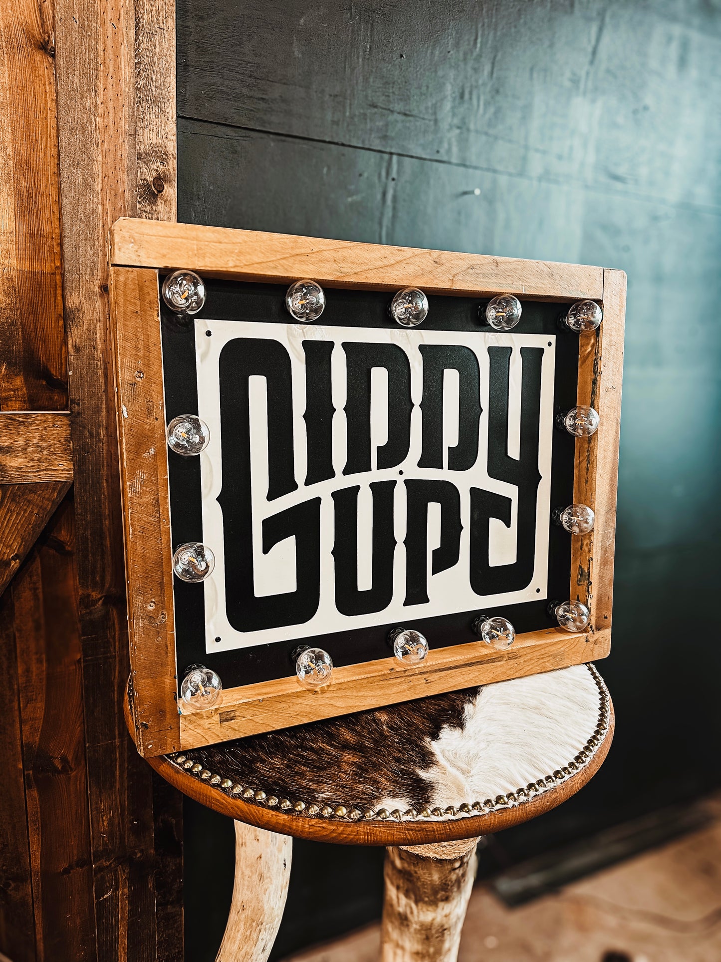 Giddy Up Marquee Sign