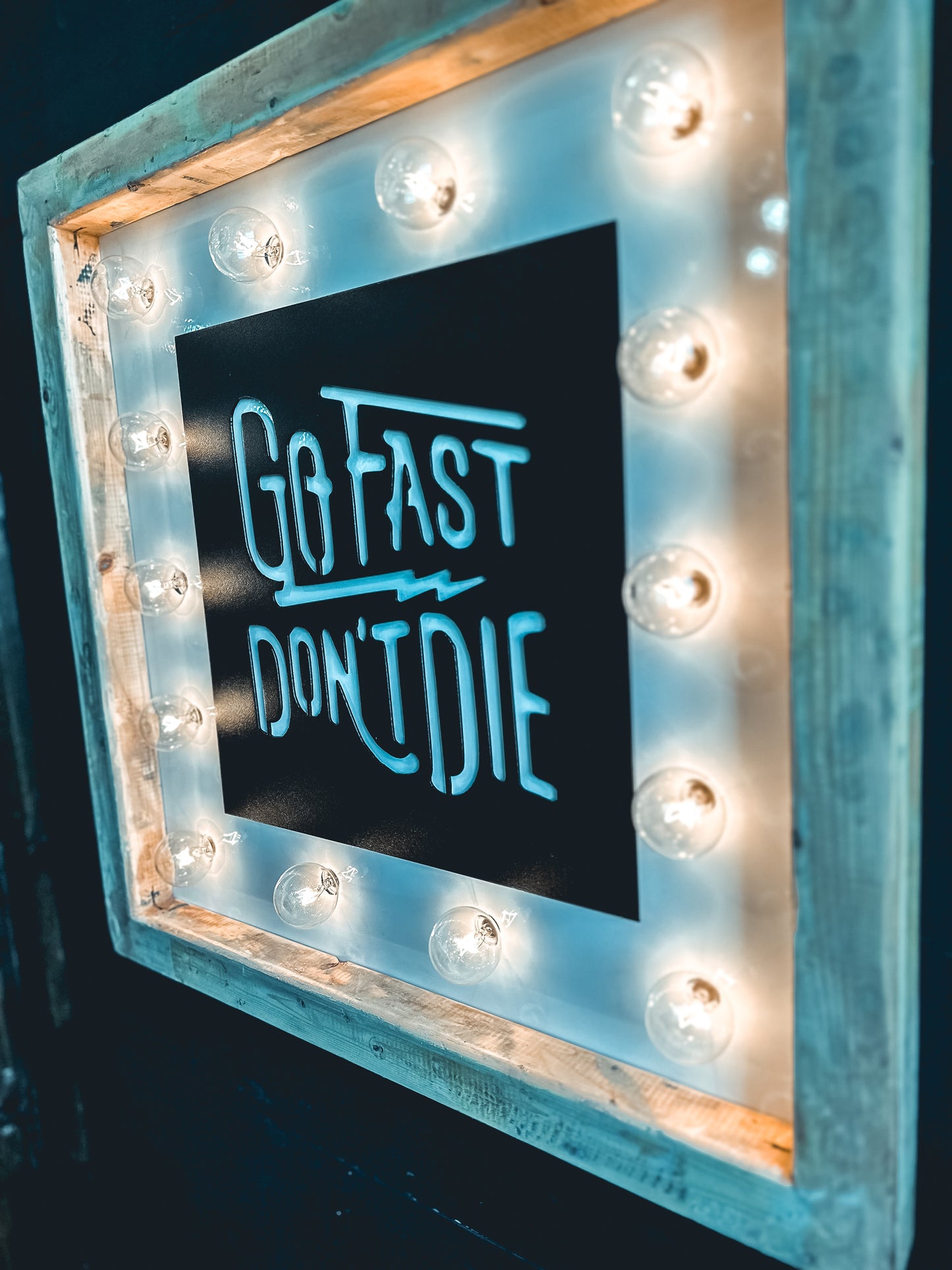 The Go Fast Marquee Sign