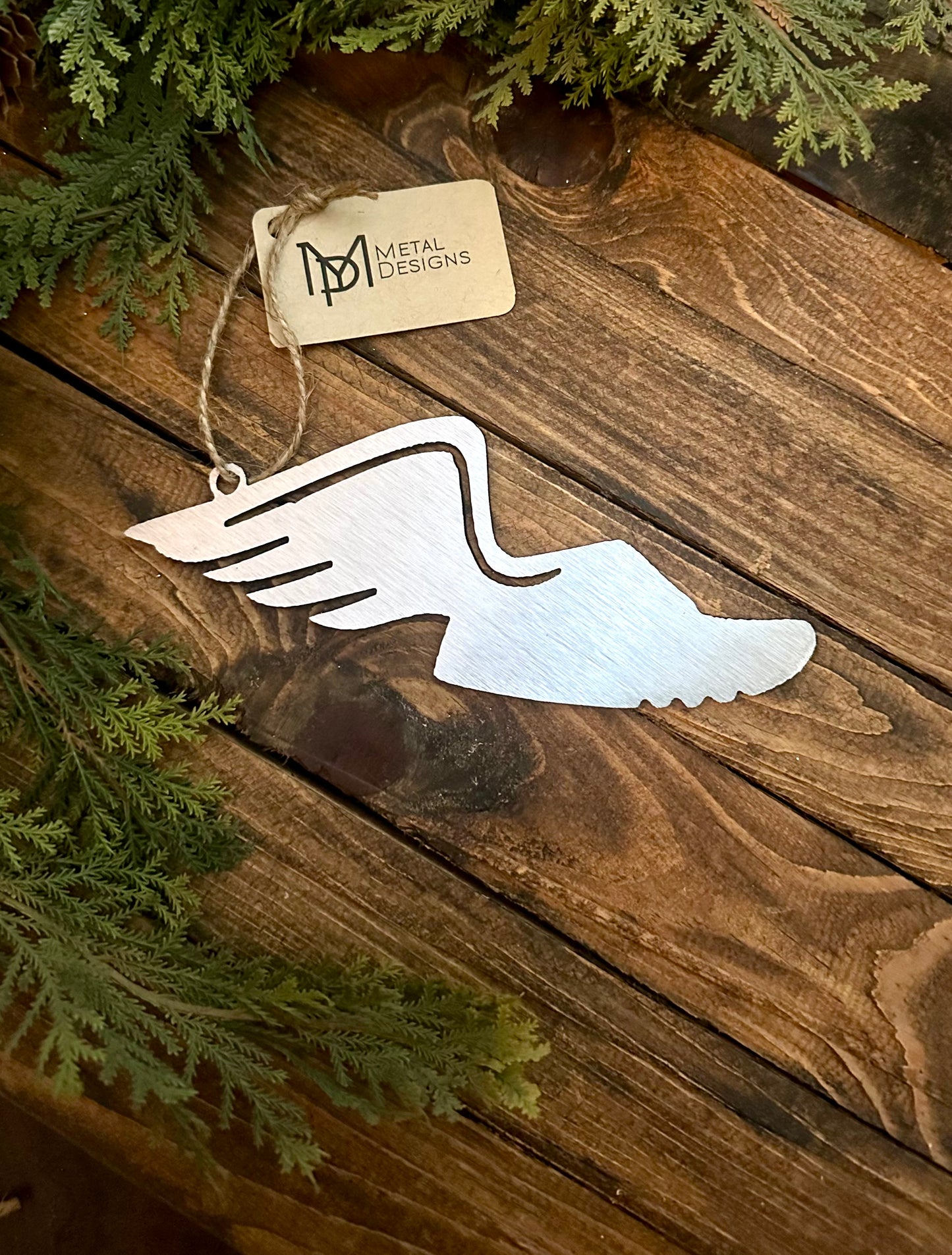 Track Shoe Metal Ornament
