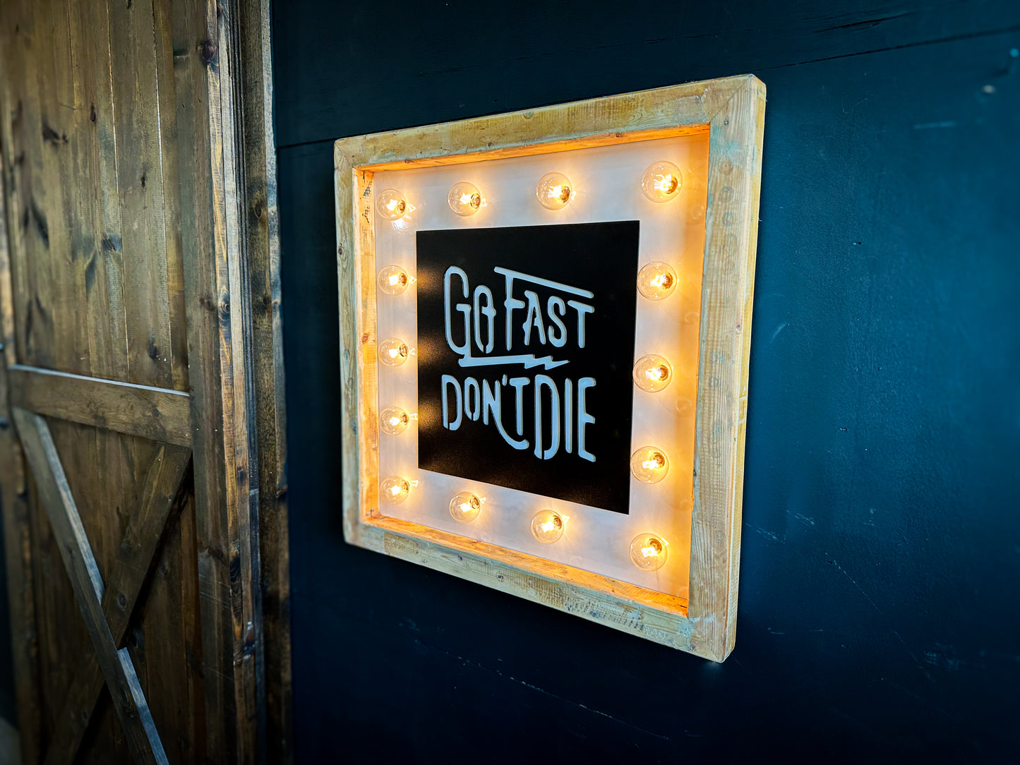 The Go Fast Marquee Sign