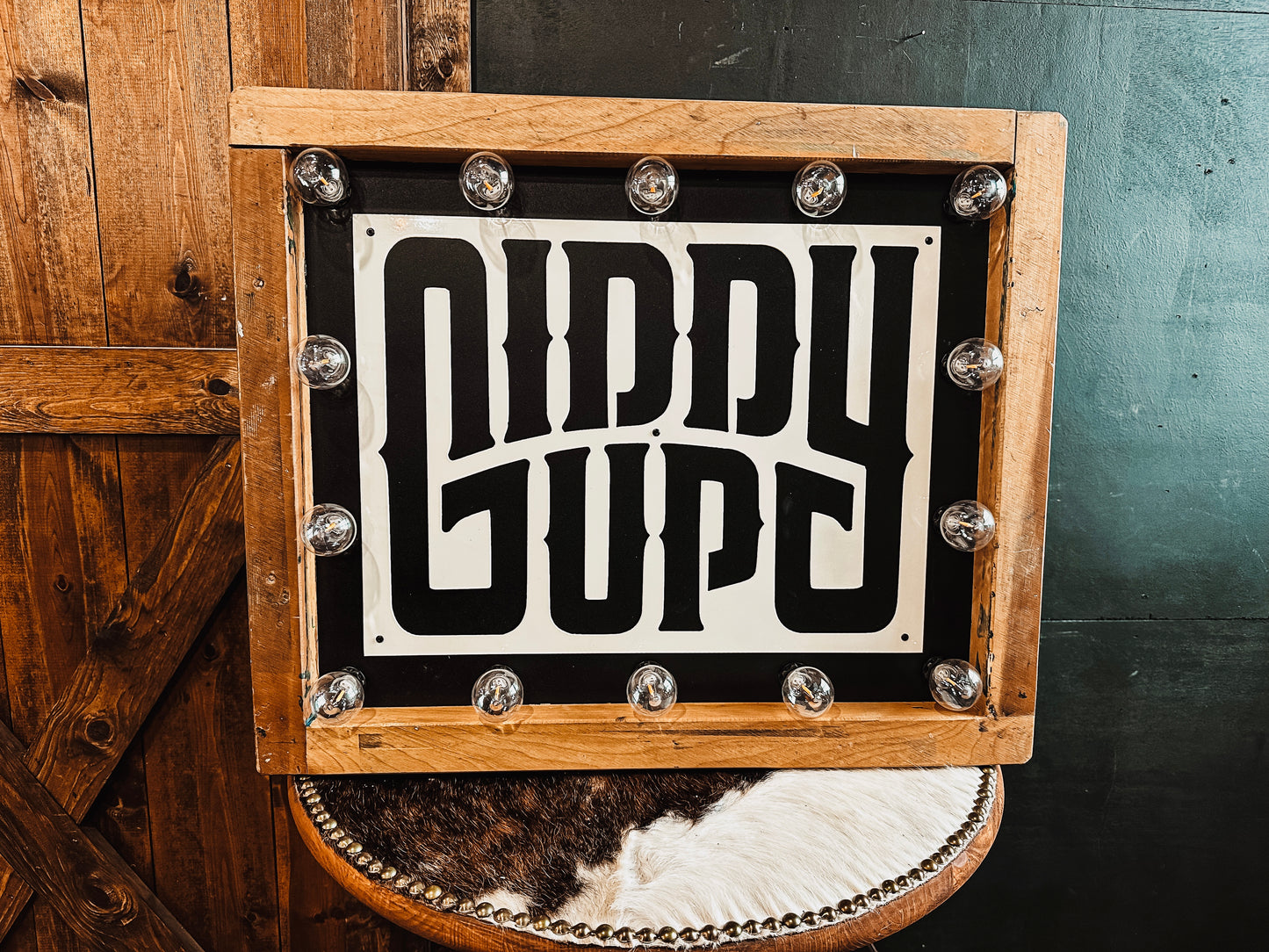 Giddy Up Marquee Sign
