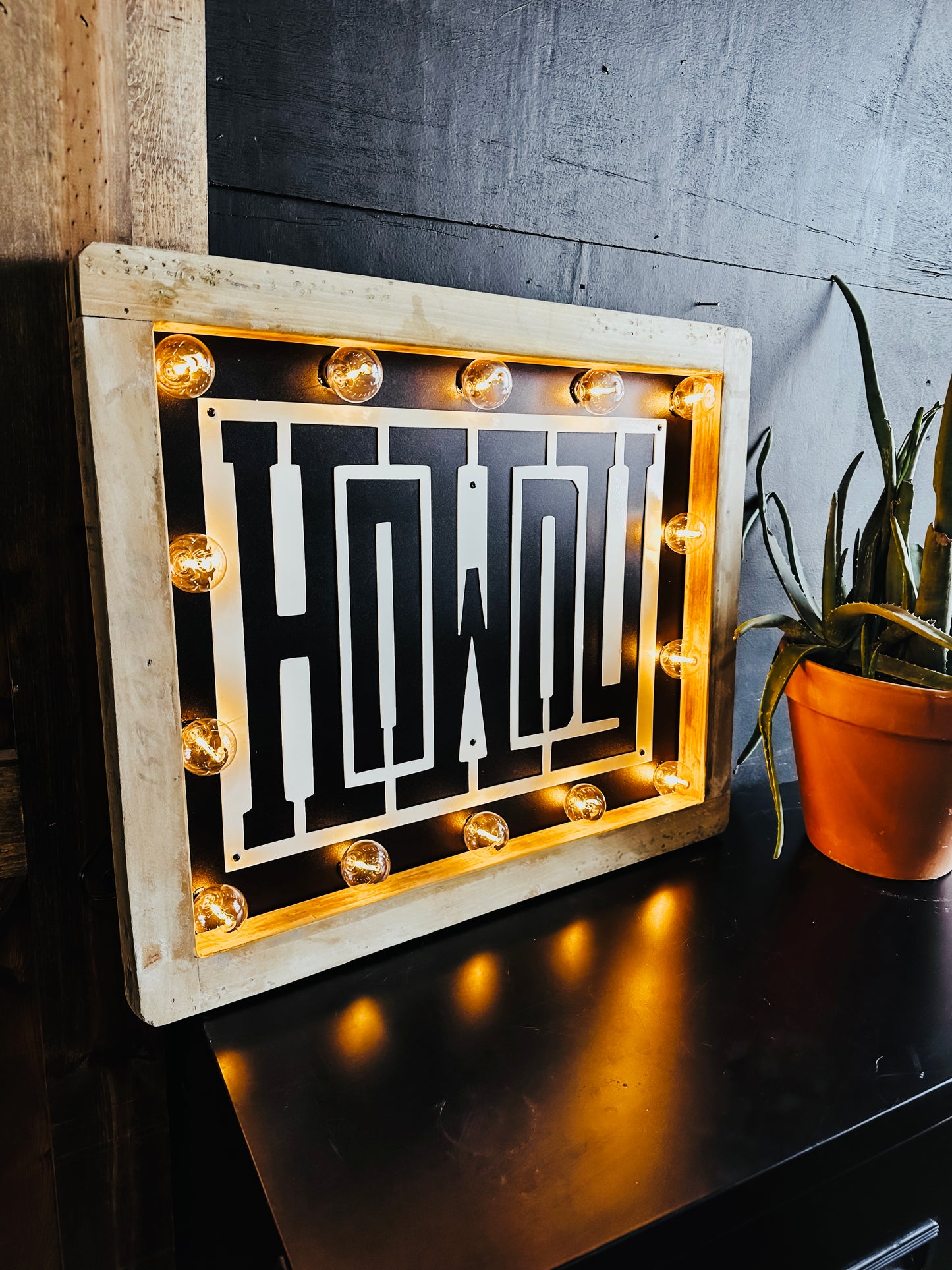 Howdy Marquee Sign