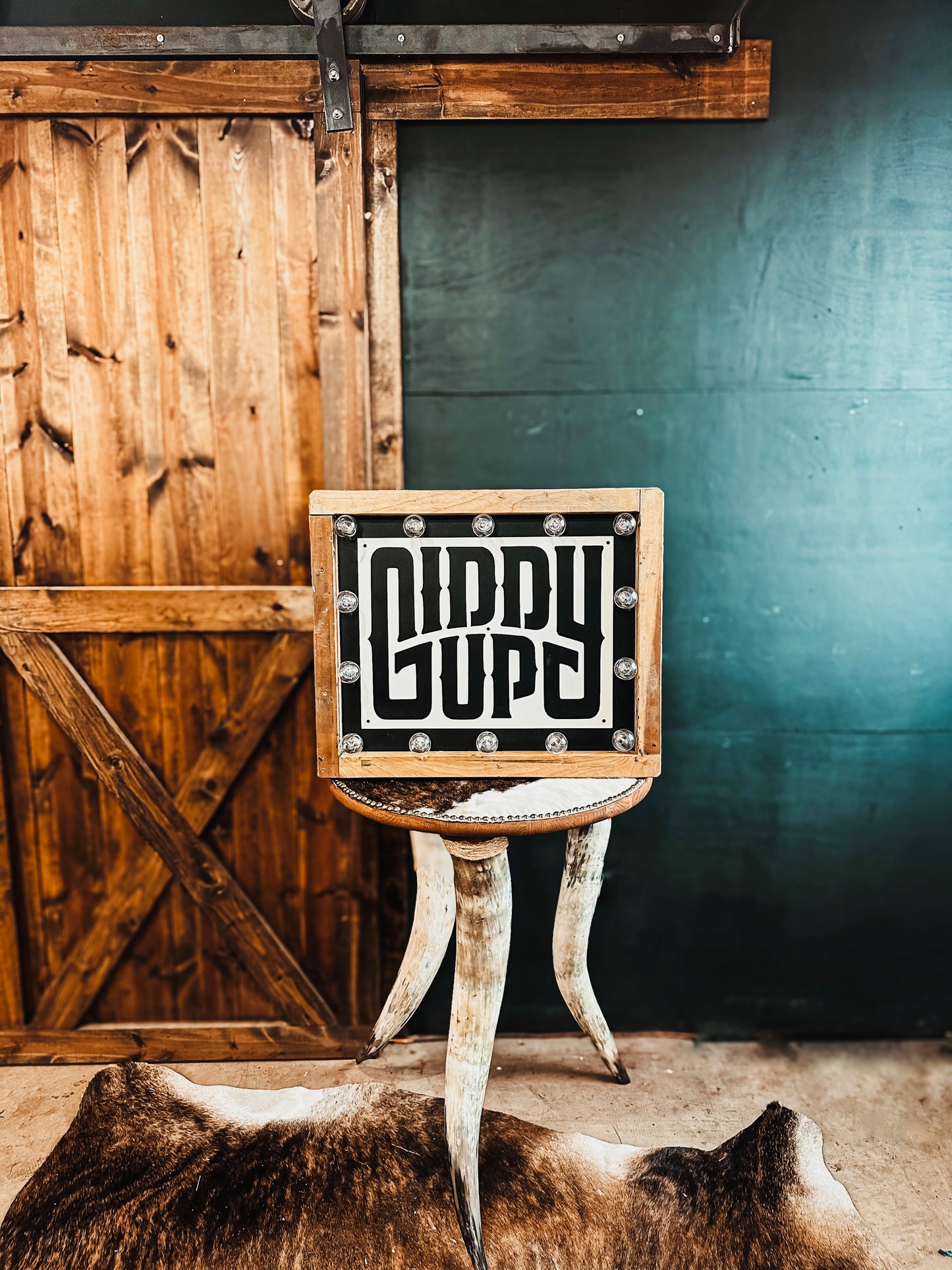 Giddy Up Marquee Sign