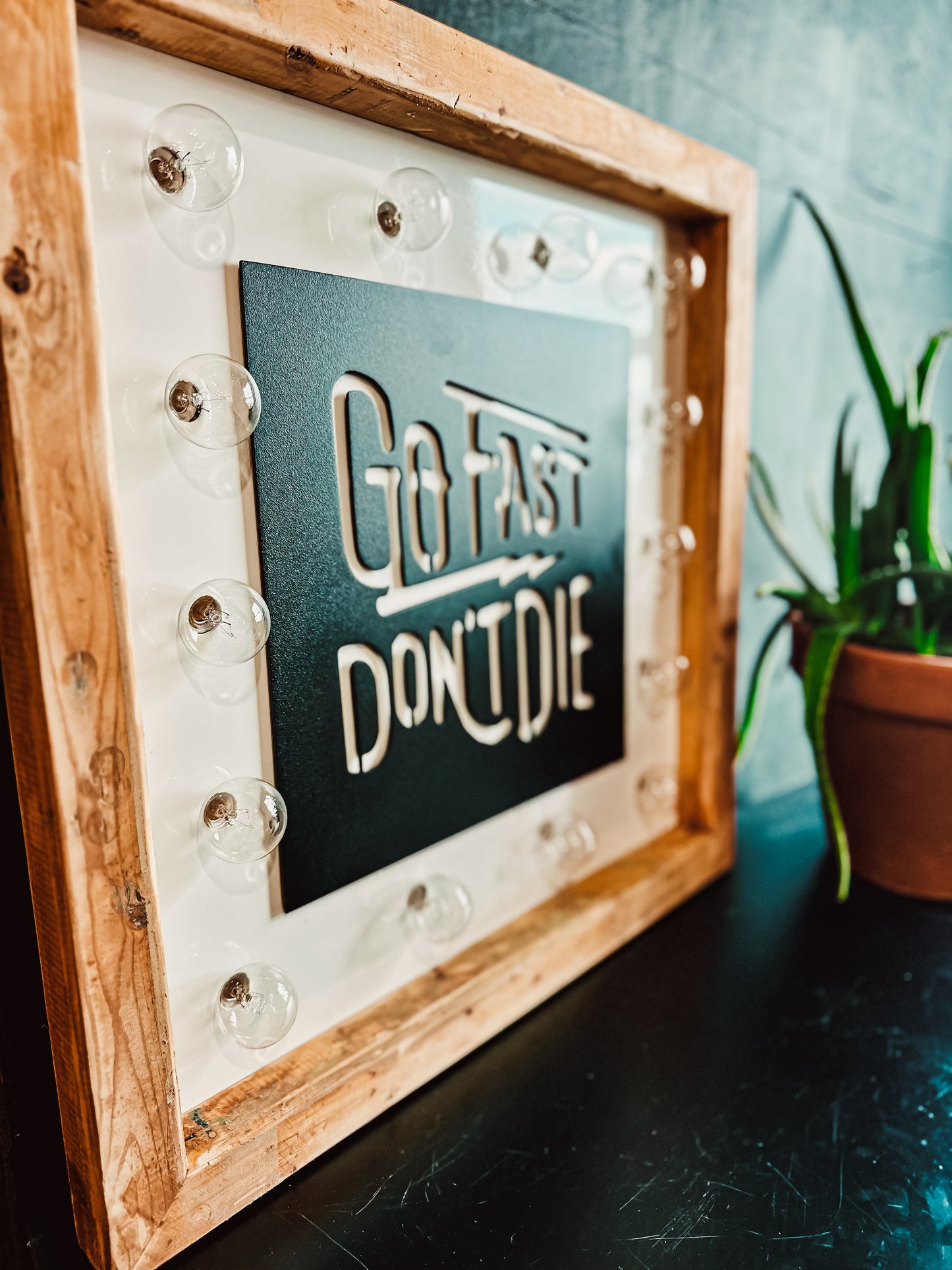 The Go Fast Marquee Sign