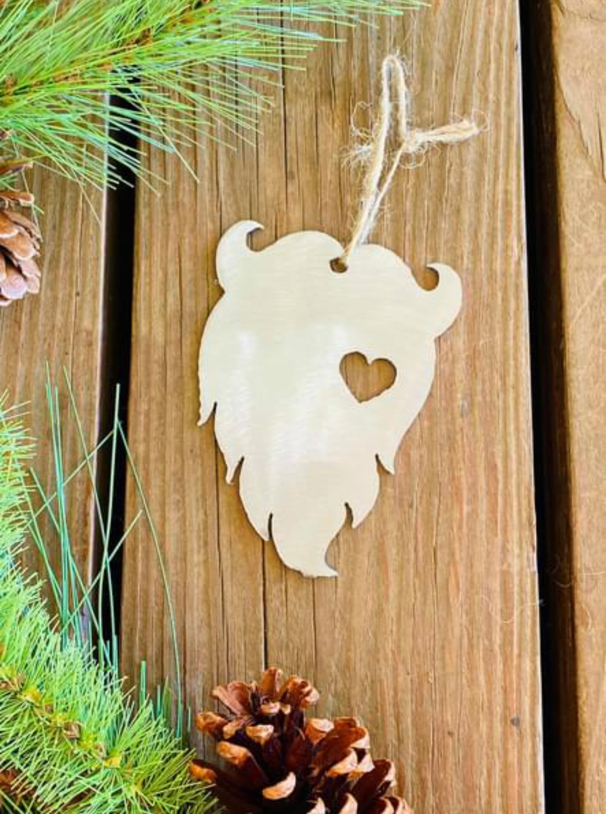 Beard Love Metal Ornament