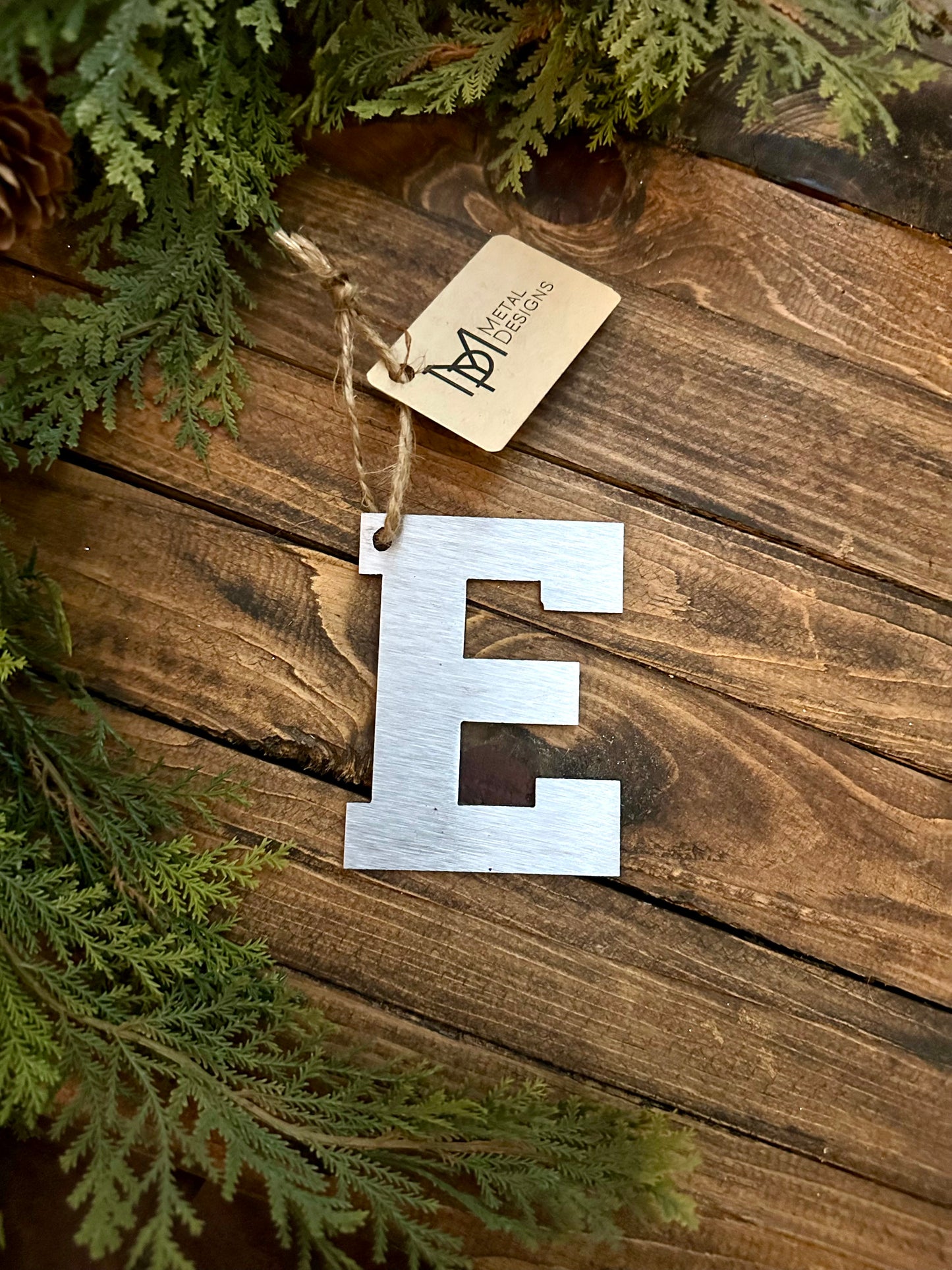 Empire E Metal Ornament