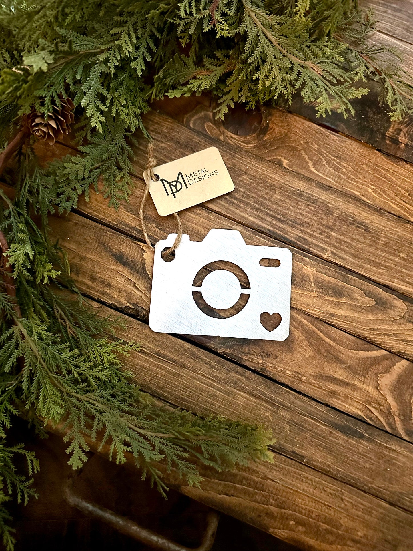 Camera Metal Ornament