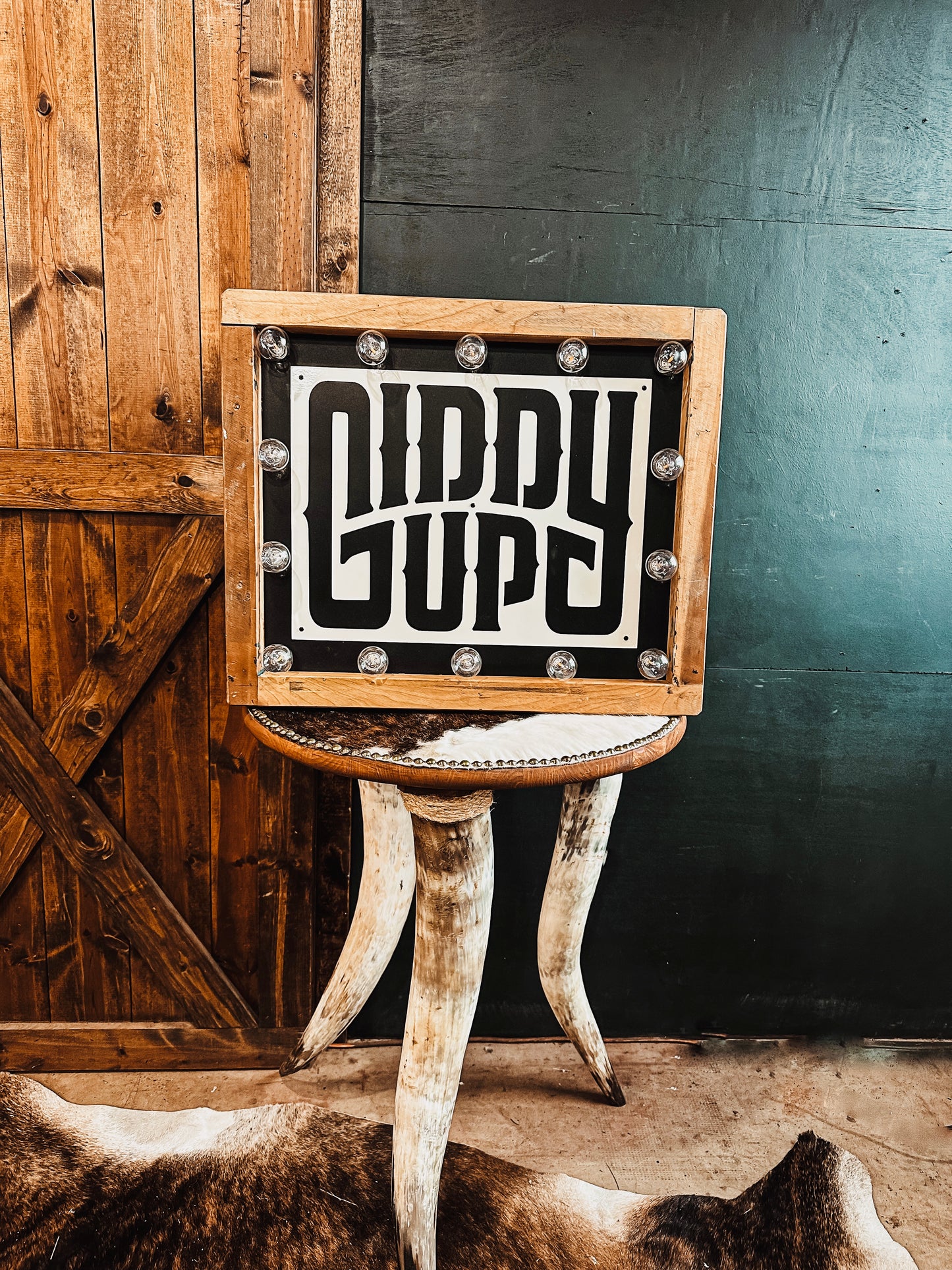 Giddy Up Marquee Sign
