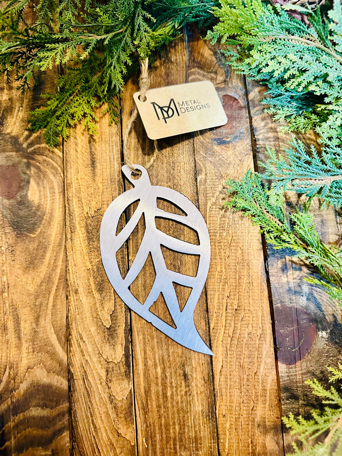 Plant Leaf Metal Ornament