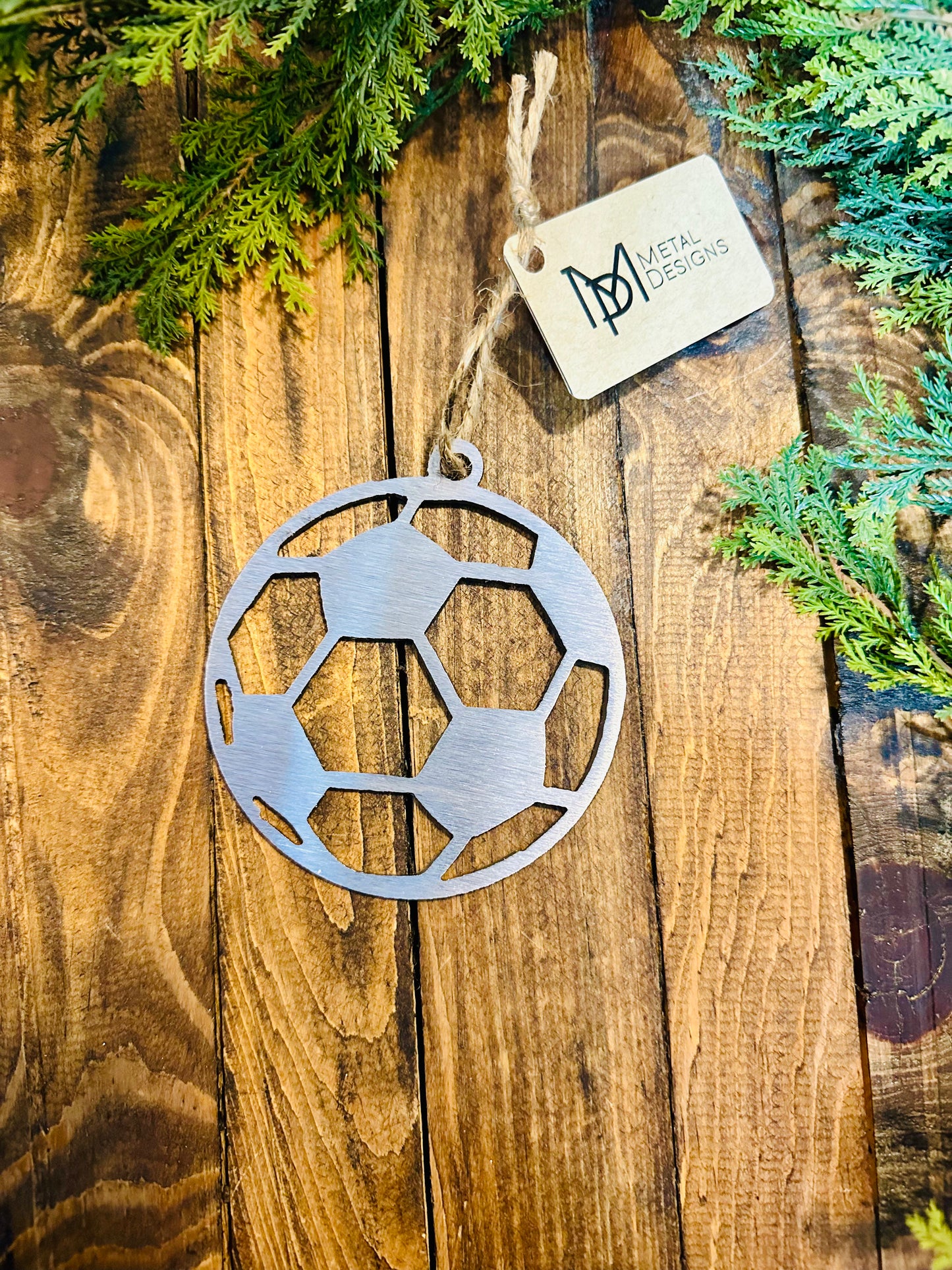 Soccer Metal Ornament