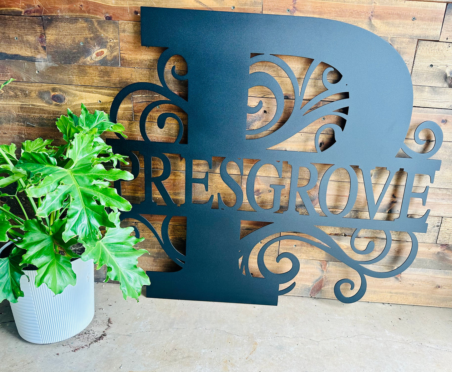 Custom Split Letter Monogram