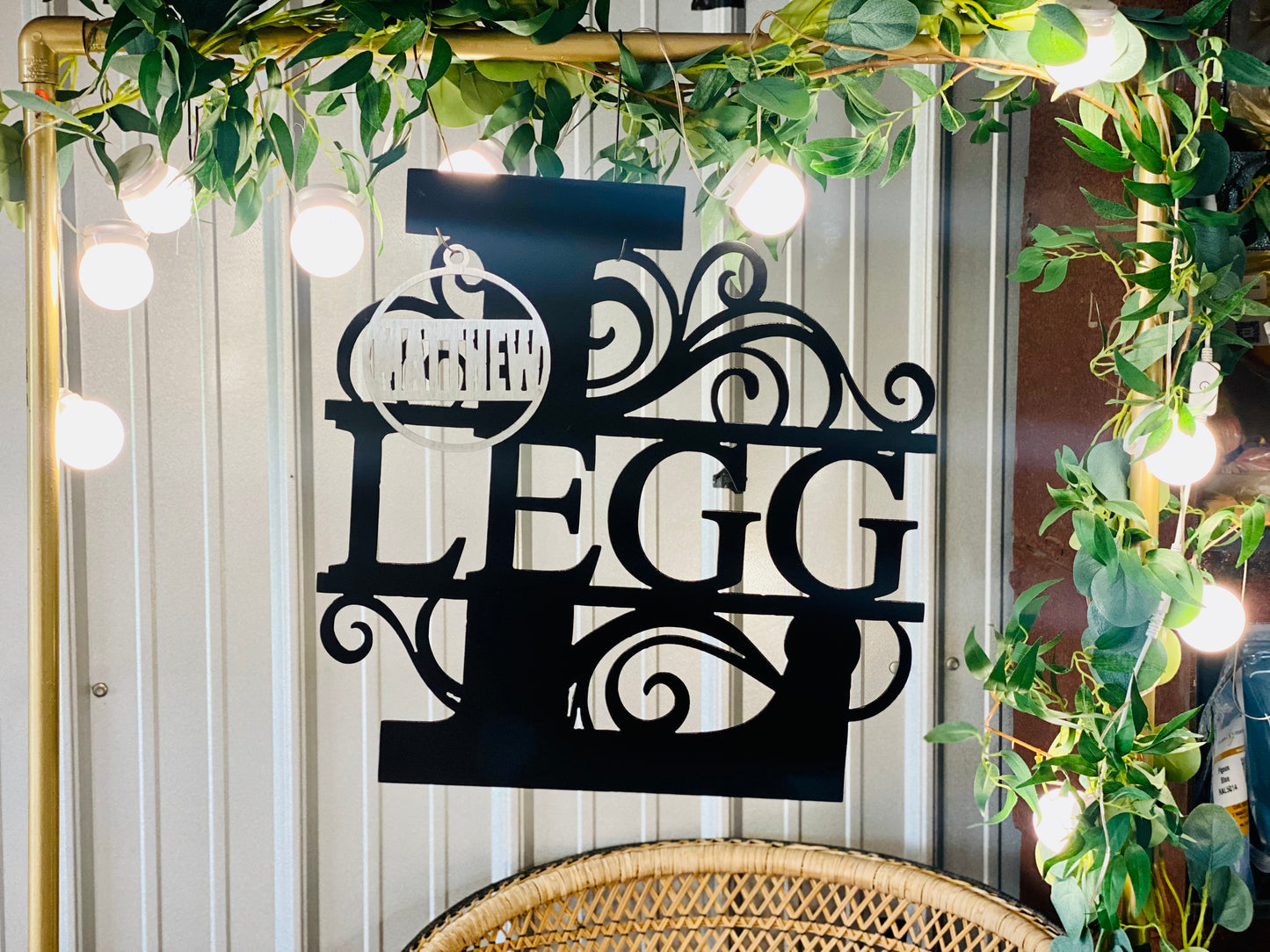 Custom Split Letter Monogram