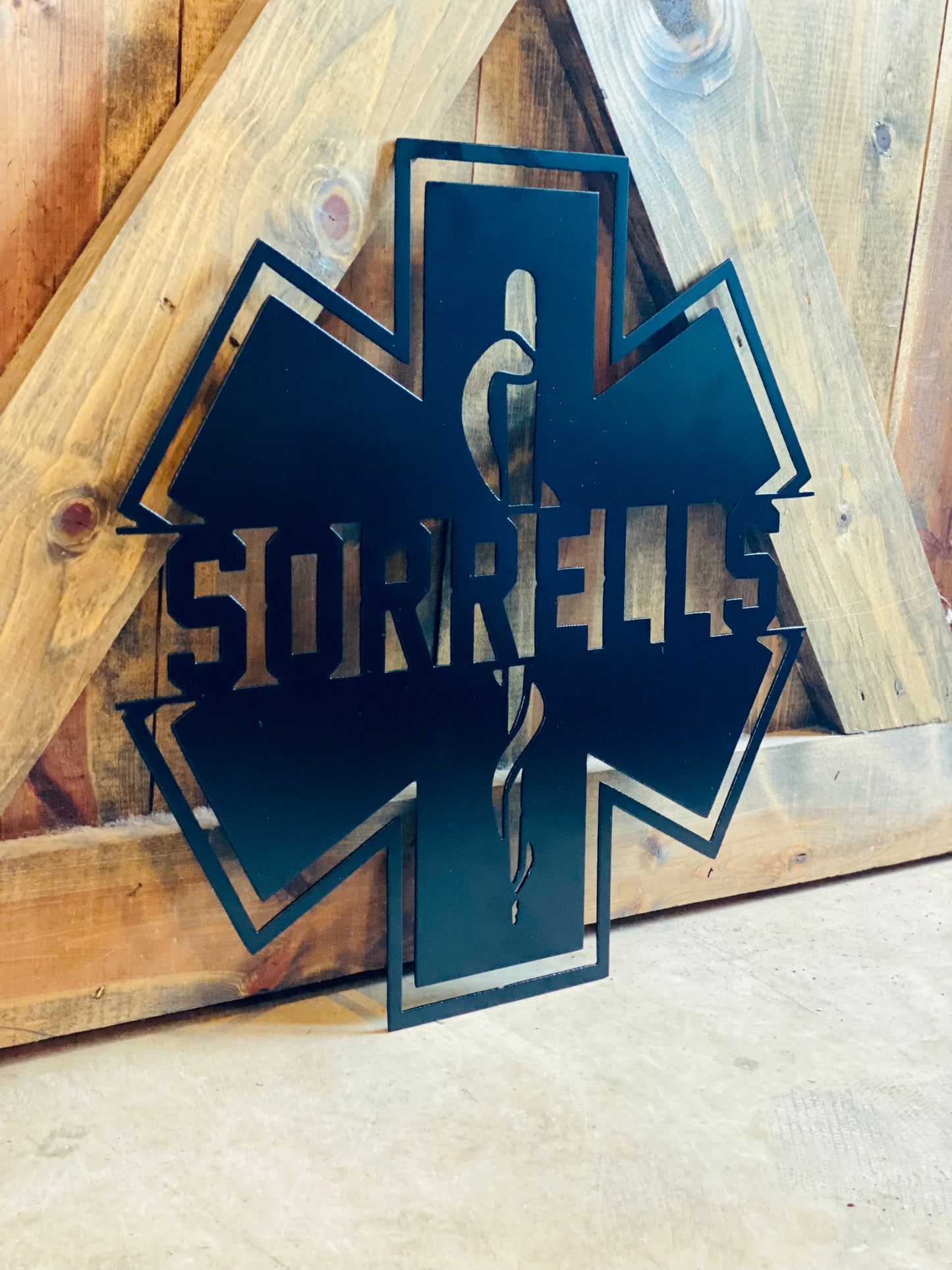 Custom Split Letter Star of Life