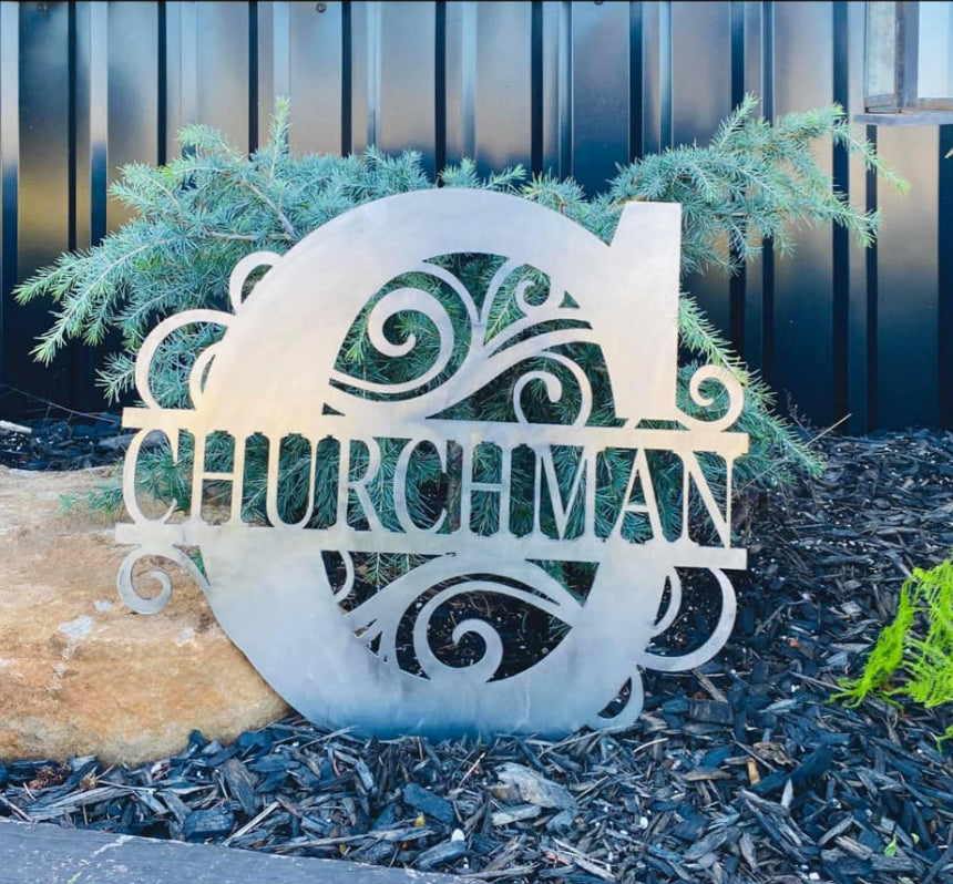 Custom Split Letter Monogram