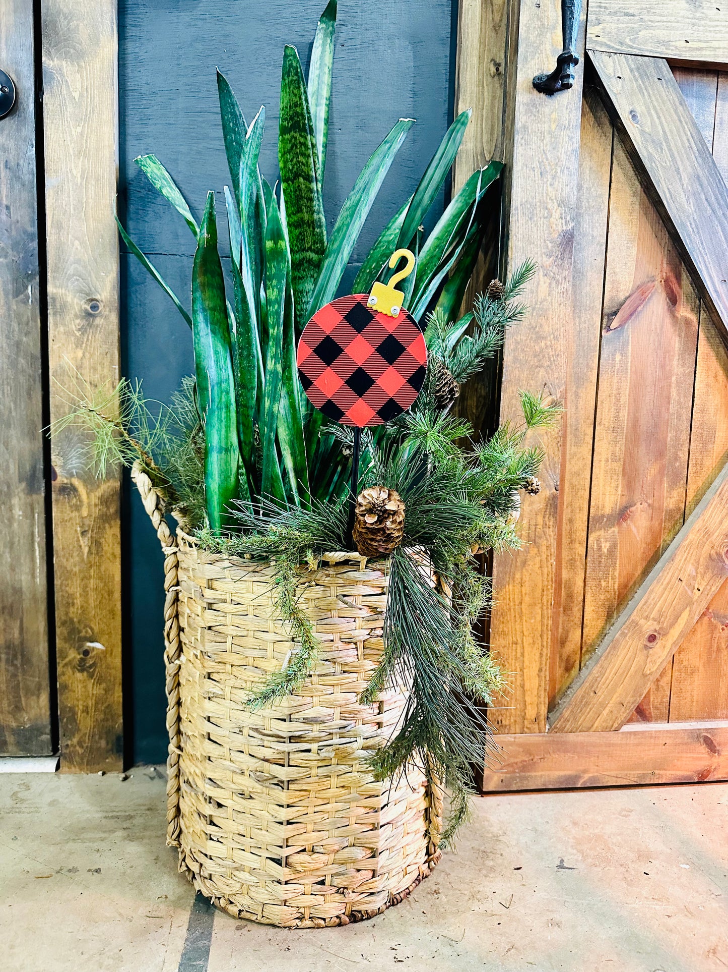 Plaid Ornament
