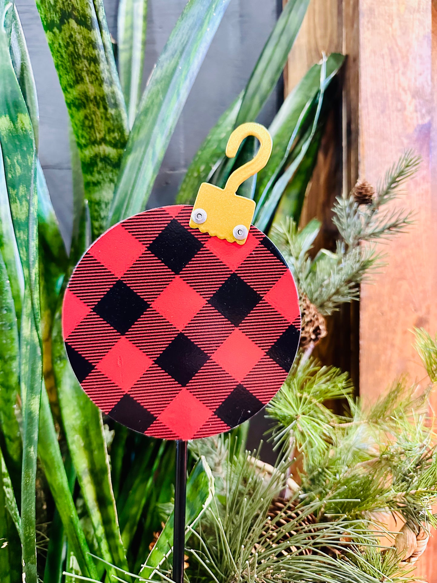 Plaid Ornament
