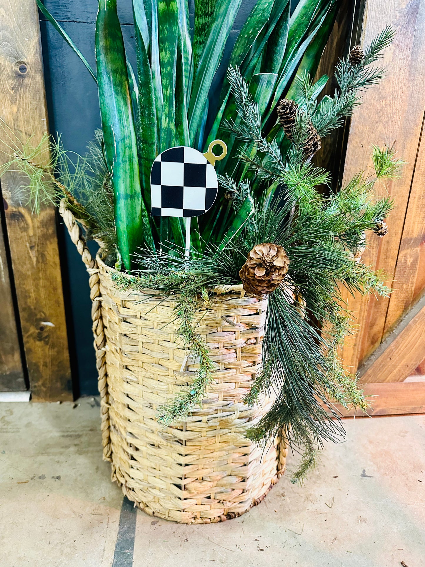 Teeny Checkered Ornament