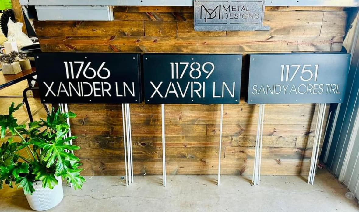 Custom Address Sign