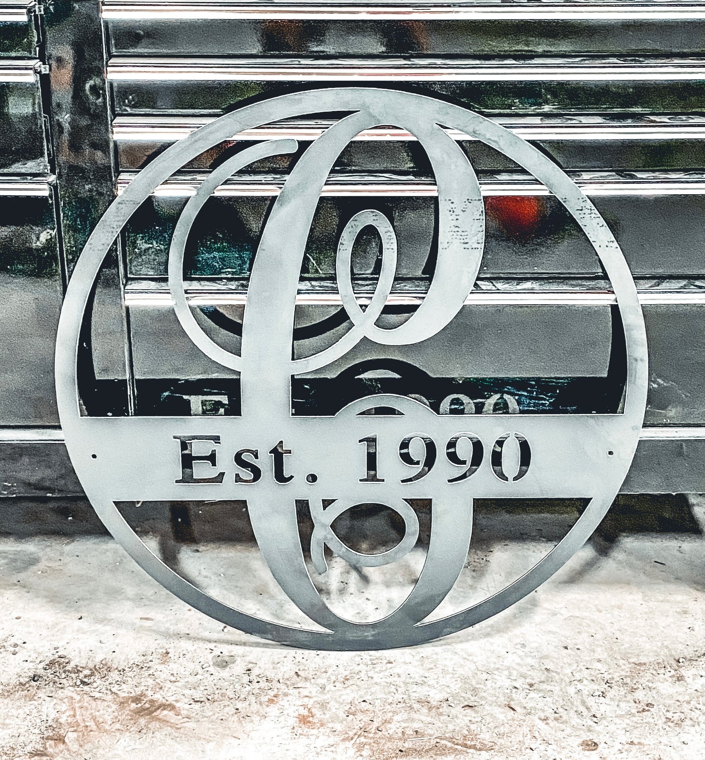 Custom Circle Split Monogram