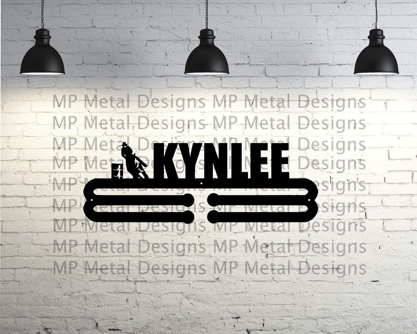 Flat Custom Name - Barrels - Medal Hanger