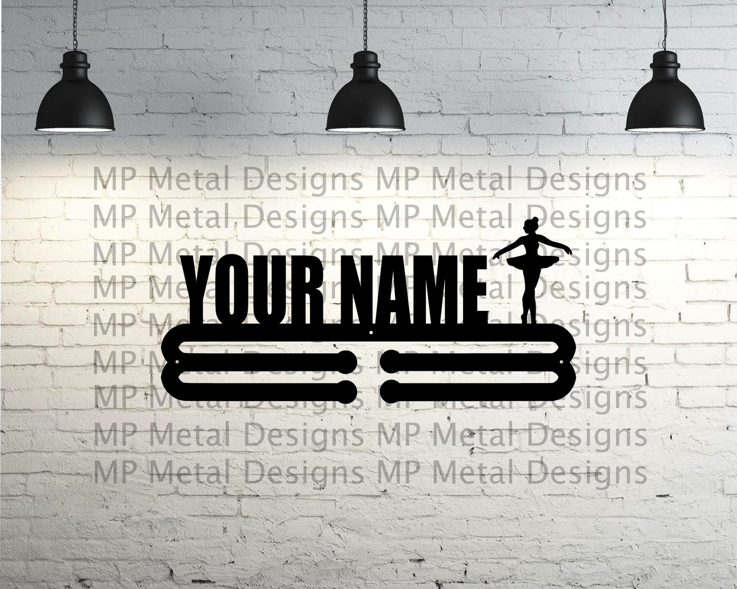 Flat Custom Name - Dance - Medal Hanger