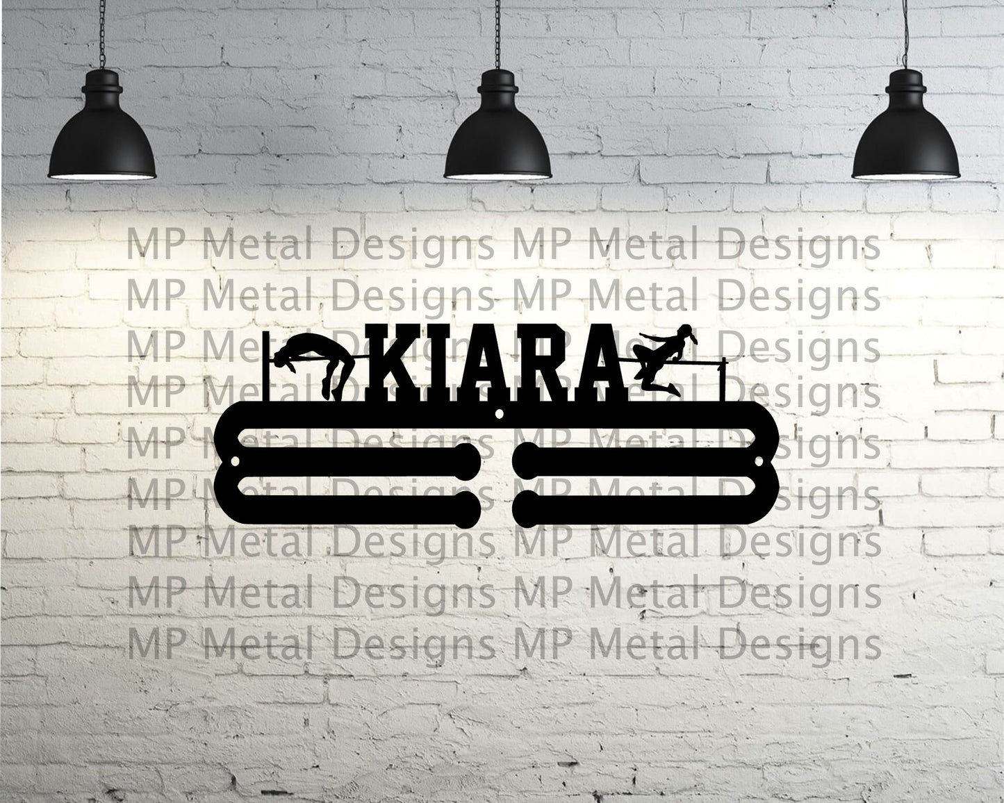 Flat Custom Name - High Jump - Medal Hanger