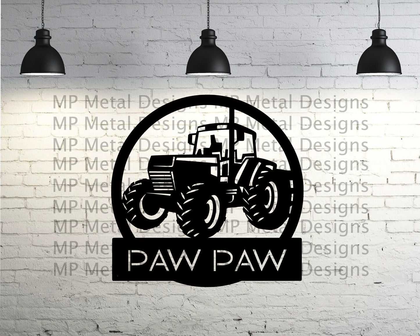 Custom Name Newer Tractor Memorial