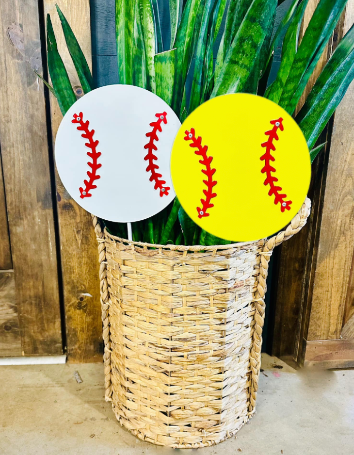 Mini Softball or Baseball Plant Spike