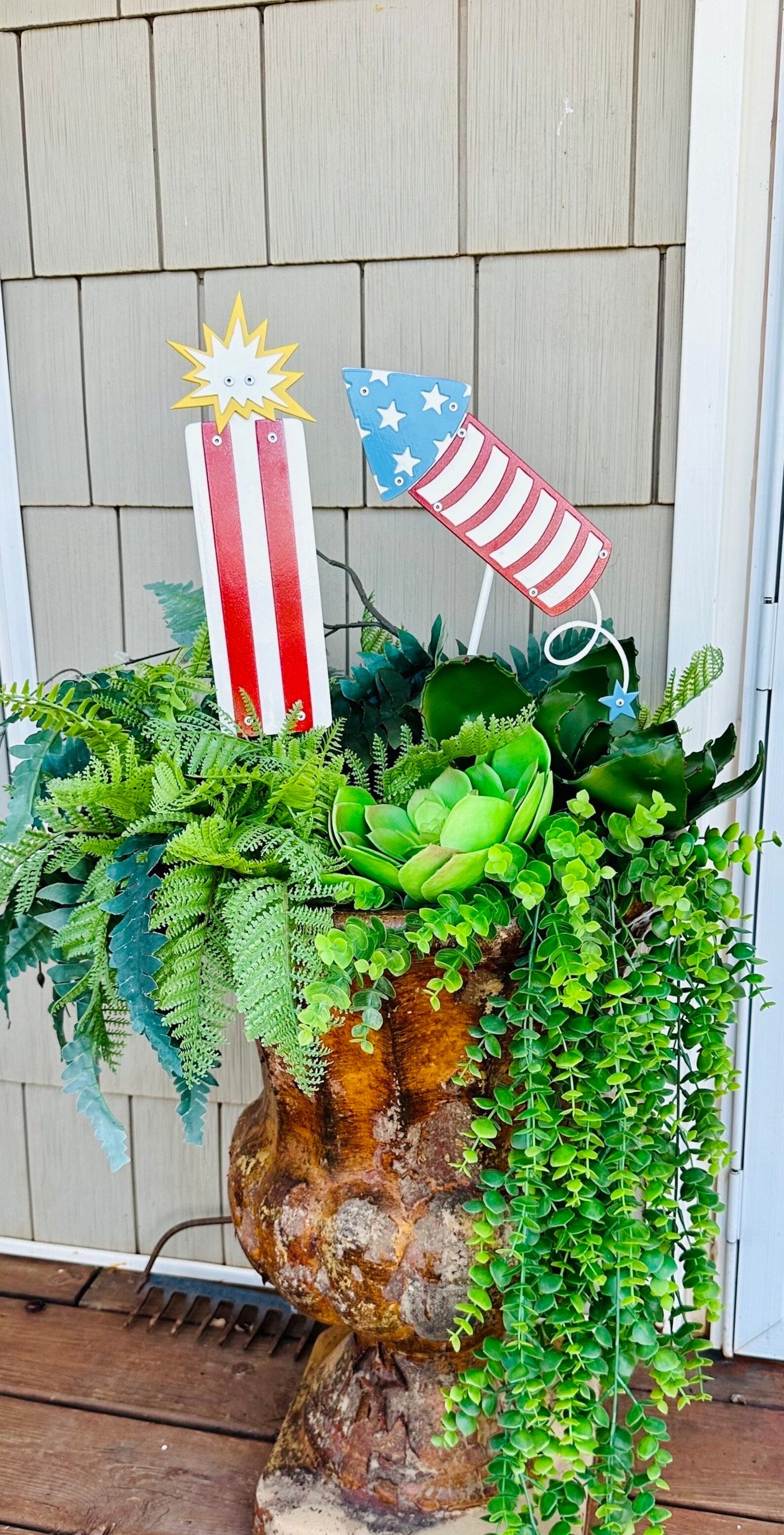 Fire Cracker SET- Blue Stars & Red White Stripes