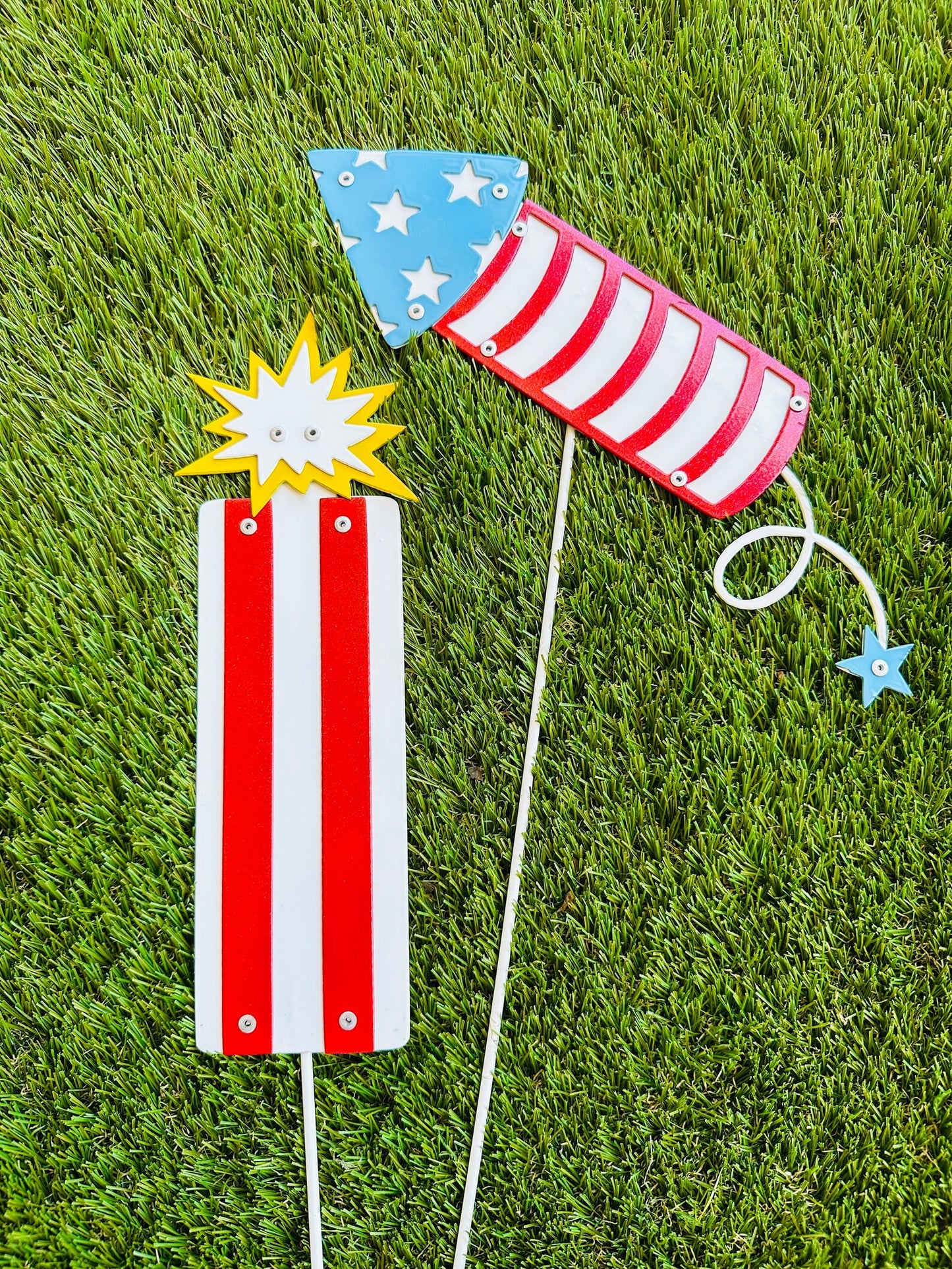 Fire Cracker SET- Blue Stars & Red White Stripes