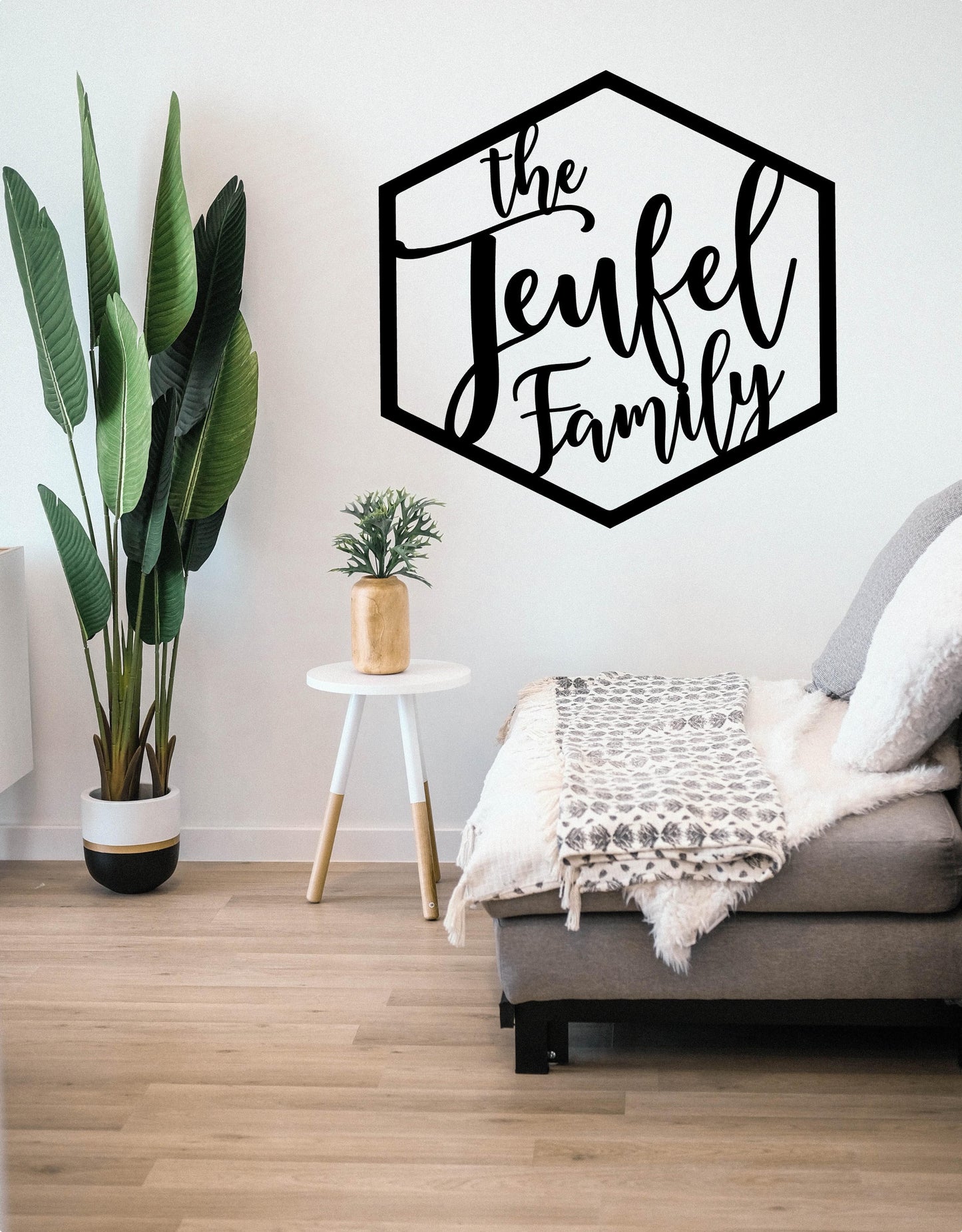 Custom Hexagon Family Sign