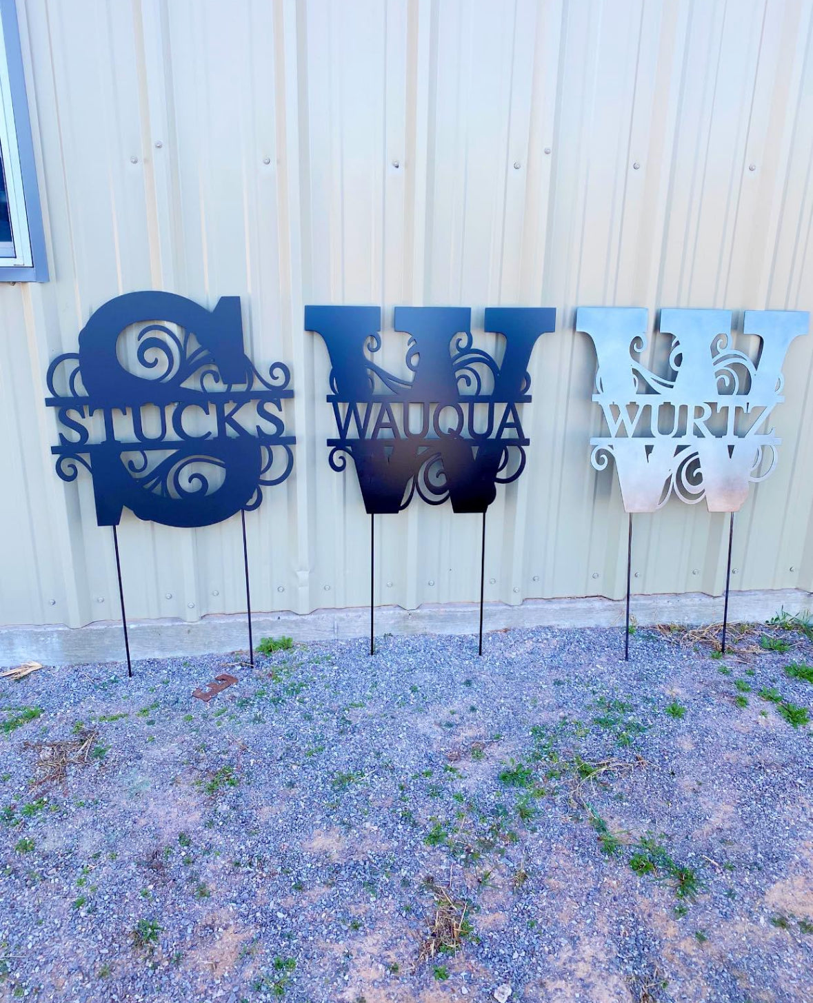 Custom Split Letter Monogram